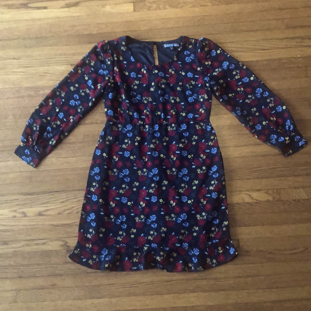 Trixxi girl long sleeve patterned dress